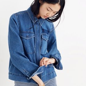 Madewell Denim Army Swing Jacket